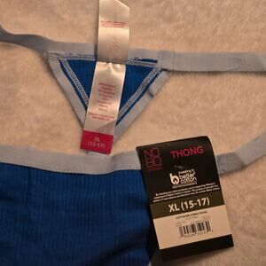 No Boundaries Blue XL Thong New
